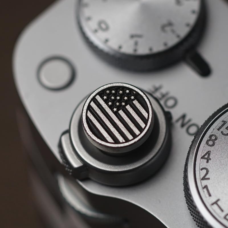 DBZZ Soft Release Button for Fujifilm X100V, X100F, X100T, Xpro3 & Xpro2, X-T3, X-T2, X-E3, X-E2s, X-E2, X-T30, X-T20 (Silvery) - Image 1